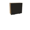 Szafka kuchenna BOSTON G2-80 dąb evok / Ryfla PVC czarny mat | Mebelbos Szafka kuchenna BOSTON G2-80 dąb evok / Ryfla PVC czarny mat | Mebelbos