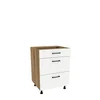 Szafka kuchenna BOSTON DSH-60-2W-1N dąb evok / Tafla biały | Mebelbos