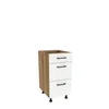 Szafka kuchenna BOSTON DSH-40-2W-1N dąb evok / Tafla biały | Mebelbos