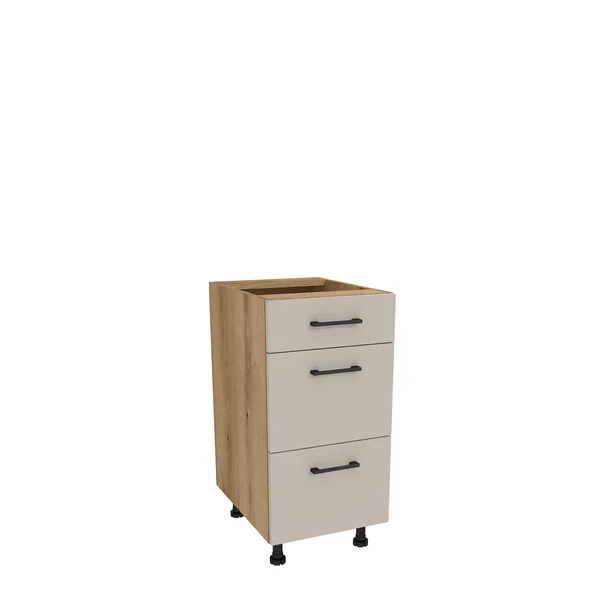 Szafka kuchenna BOSTON DSH-40-2W-1N dąb evok / Tafla kaszmir | Mebelbos