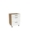 Szafka kuchenna BOSTON DSH-60-2W-1N dąb evok / Tafla akryl biały połysk | Mebelbos Szafka kuchenna BOSTON DSH-60-2W-1N dąb evok / Tafla akryl biały połysk | Mebelbos