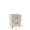 Szafka kuchenna BOSTON DSH-60-2W-1N biały / Tafla kaszmir | Mebelbos — zdjęcie 2