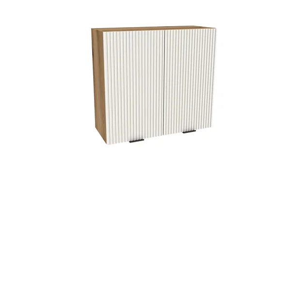 Szafka kuchenna BOSTON G2-80 dąb evok / Ryfla PVC biały mat | Mebelbos
