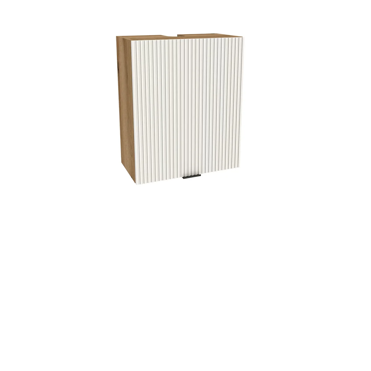 Szafka kuchenna BOSTON GOK-60 okap dąb evok / Ryfla PVC biały mat | Mebelbos