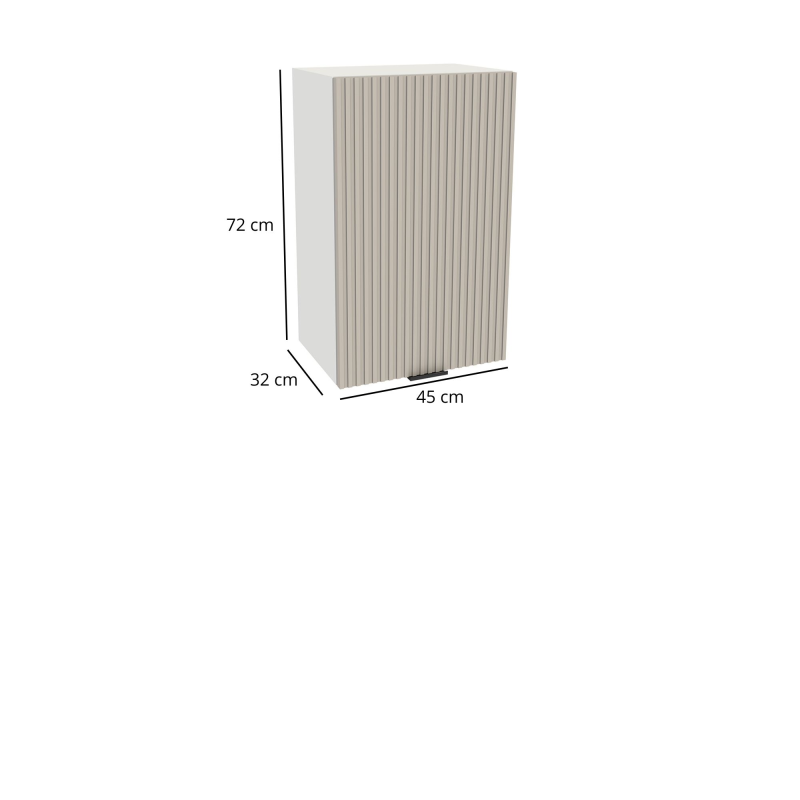 Szafka kuchenna BOSTON G-45 biały / Ryfla PVC kaszmir mat | Mebelbos — zdjęcie 2