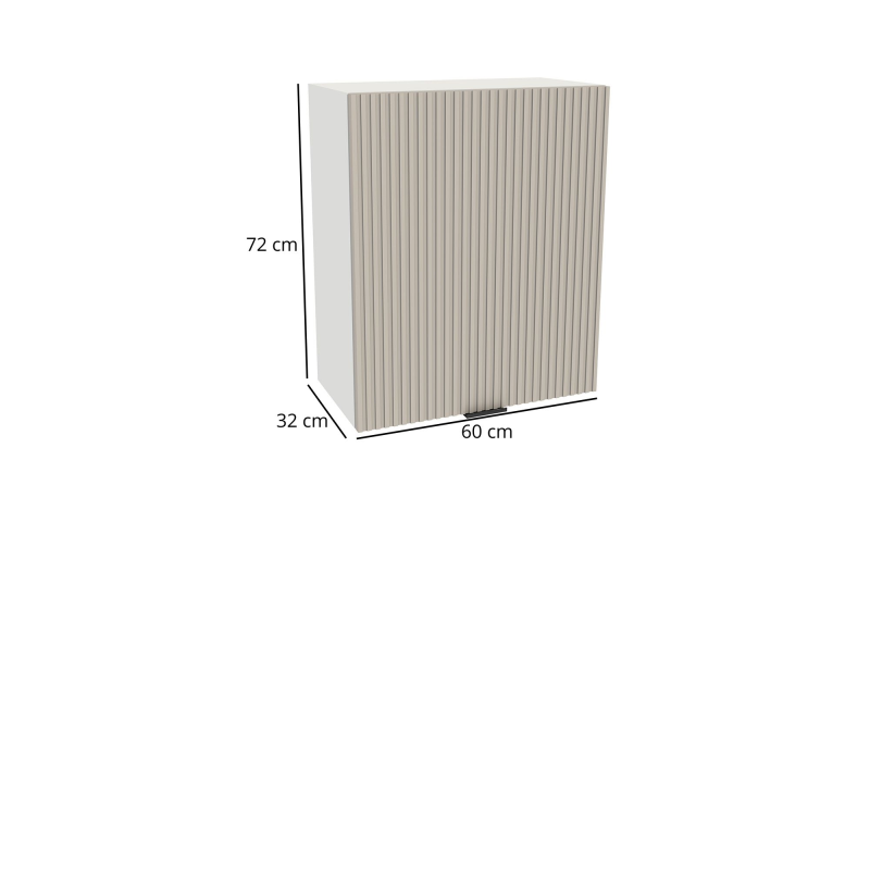 Szafka kuchenna BOSTON G-60 biały / Ryfla PVC kaszmir mat | Mebelbos — zdjęcie 2