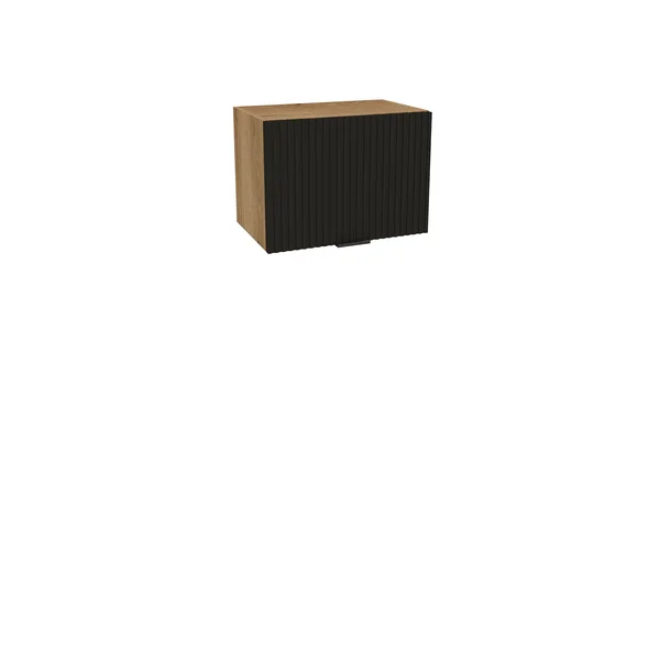 Szafka kuchenna BOSTON GO-50 dąb evok / Ryfla PVC czarny mat | Mebelbos