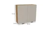 Szafka kuchenna BOSTON G2-80 dąb evok / Ryfla PVC kaszmir mat | Mebelbos — zdjęcie 2
