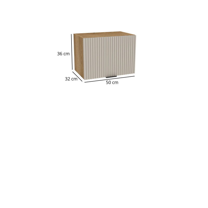 Szafka kuchenna BOSTON GO-50 dąb evok / Ryfla PVC kaszmir mat | Mebelbos — zdjęcie 2 Szafka kuchenna BOSTON GO-50 dąb evok / Ryfla PVC kaszmir mat | Mebelbos — zdjęcie 2