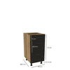 Szafka kuchenna BOSTON DSH-40-2W-1N dąb evok / Tafla czarny | Mebelbos — zdjęcie 2