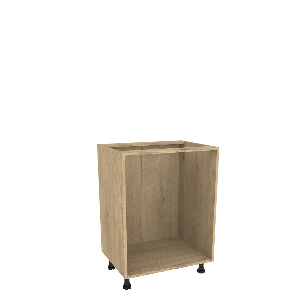 Szafka kuchenna BOSTON DSH-60-2W-1N dąb cremona / Tafla czarny | Mebelbos — zdjęcie 3