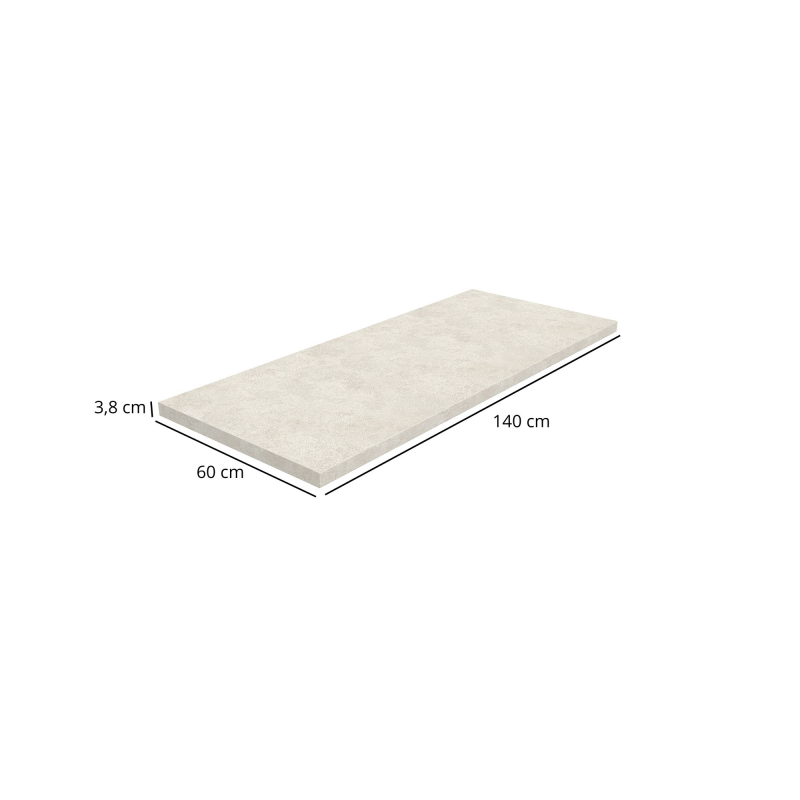 Blat do szafek 140 cm Wapień Crema K209 RS | Mebelbos — zdjęcie 2