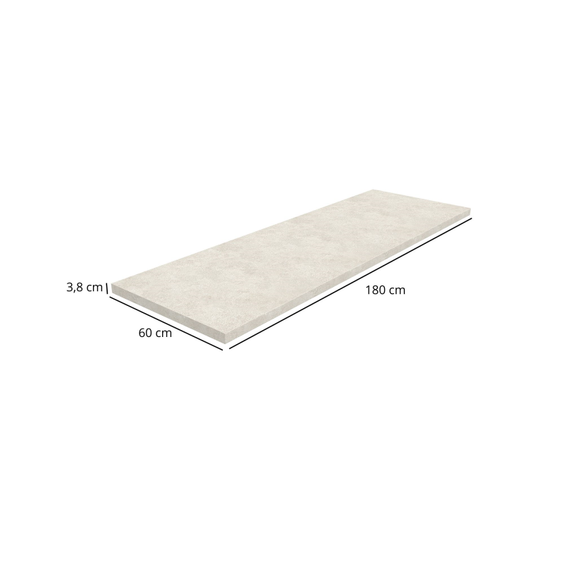 Blat do szafek 180 cm Wapień Crema K209 RS | Mebelbos — zdjęcie 2