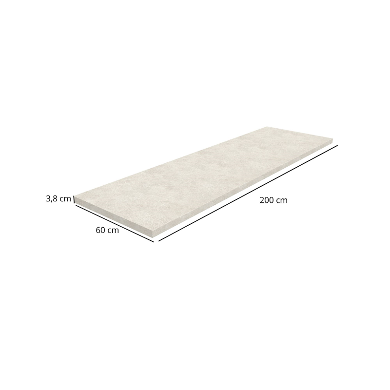 Blat do szafek 200 cm Wapień Crema K209 RS | Mebelbos — zdjęcie 2
