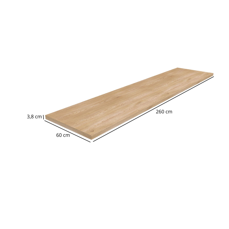 Blat do szafek 260 cm Dąb Cremona 2738 FP | Mebelbos — zdjęcie 2 Blat do szafek 260 cm Dąb Cremona 2738 FP | Mebelbos — zdjęcie 2