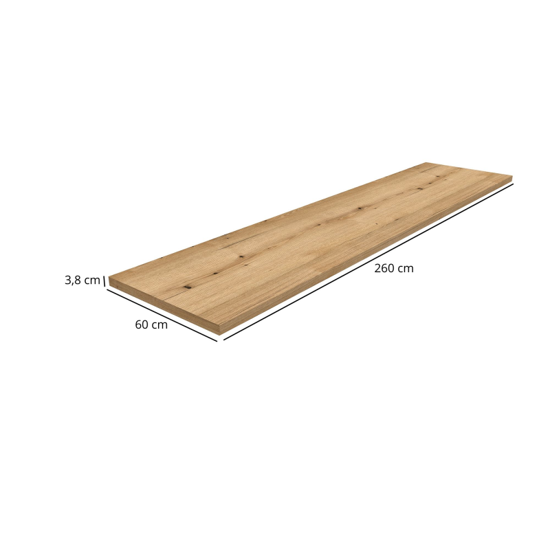 Blat do szafek 260 cm Dąb Evoke K365 FP | Mebelbos — zdjęcie 2