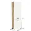Szafka kuchenna BOSTON DL-60-197 dąb cremona / Tafla biały | Mebelbos — zdjęcie 2