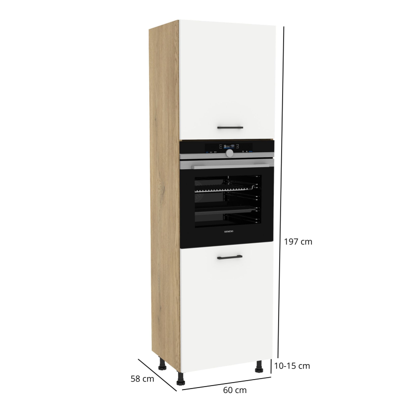 Szafka kuchenna BOSTON DP-60-197 dąb cremona / Tafla biały | Mebelbos — zdjęcie 2 Szafka kuchenna BOSTON DP-60-197 dąb cremona / Tafla biały | Mebelbos — zdjęcie 2
