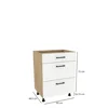 Szafka kuchenna BOSTON DSH-60-2W-1N dąb cremona / Tafla biały | Mebelbos — zdjęcie 2