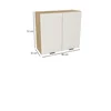 Szafka kuchenna BOSTON G2-80 dąb cremona / Ryfla PVC biały mat | Mebelbos — zdjęcie 2