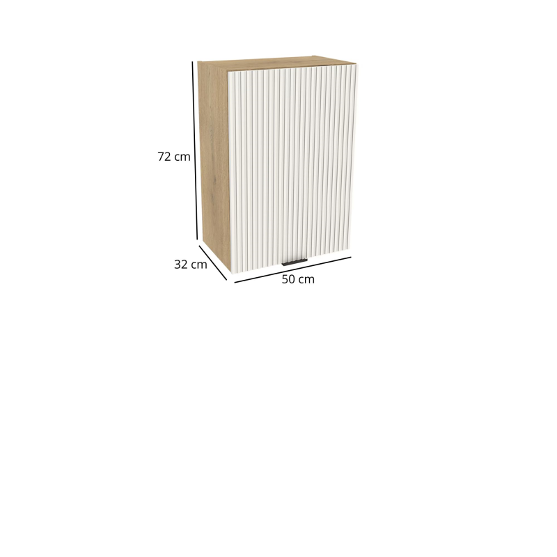 Szafka kuchenna BOSTON G-50 dąb cremona / Ryfla PVC biały mat | Mebelbos — zdjęcie 2