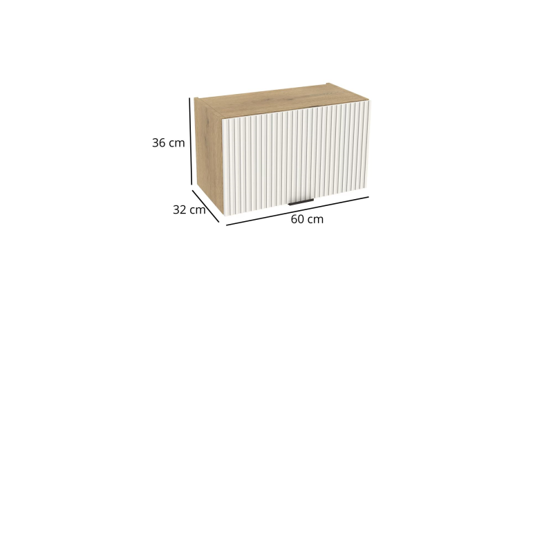 Szafka kuchenna BOSTON GO-60 dąb cremona / Ryfla PVC biały mat | Mebelbos — zdjęcie 2