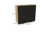Szafka kuchenna BOSTON G2-80 dąb cremona / Ryfla PVC czarny mat | Mebelbos — zdjęcie 2
