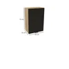Szafka kuchenna BOSTON G-50 dąb cremona / Ryfla PVC czarny mat | Mebelbos — zdjęcie 2