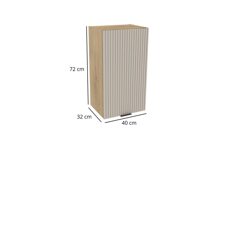 Szafka kuchenna BOSTON G-40 dąb cremona / Ryfla PVC kaszmir mat | Mebelbos — zdjęcie 2 Szafka kuchenna BOSTON G-40 dąb cremona / Ryfla PVC kaszmir mat | Mebelbos — zdjęcie 2