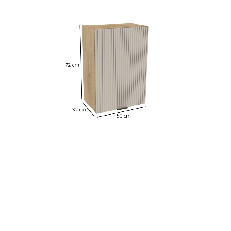 Szafka kuchenna BOSTON G-50 dąb cremona / Ryfla PVC kaszmir mat | Mebelbos — zdjęcie 2