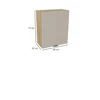 Szafka kuchenna BOSTON G-60 dąb cremona / Ryfla PVC kaszmir mat | Mebelbos — zdjęcie 3