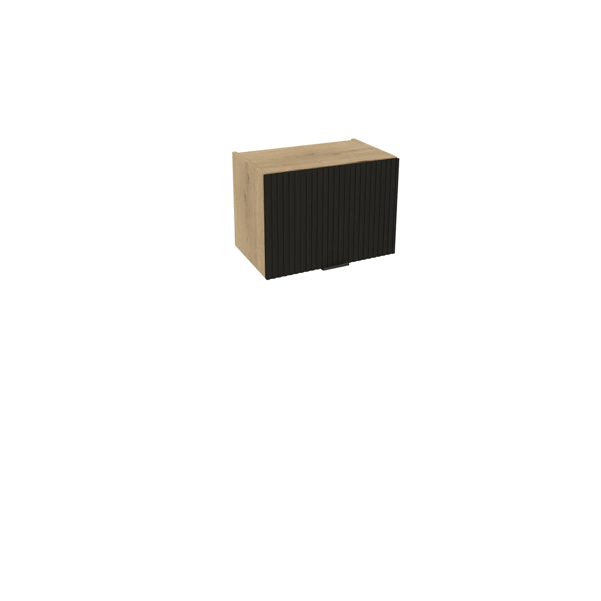 Szafka kuchenna BOSTON GO-50 dąb cremona / Ryfla PVC czarny mat | Mebelbos