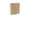Szafka kuchenna BOSTON GOK-60 okap biały/Ryfla PVC dąb cremona | Mebelbos