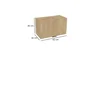 Szafka kuchenna BOSTON GO-60 dąb cremona/Ryfla PVC dąb cremona | Mebelbos — zdjęcie 2