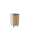 Szafka kuchenna BOSTON D-40 lewa, biały / Tafla L dąb evok | Mebelbos