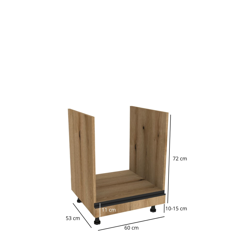 Szafka kuchenna BOSTON DP-60 dąb evok / Tafla L dąb evok | Mebelbos — zdjęcie 2