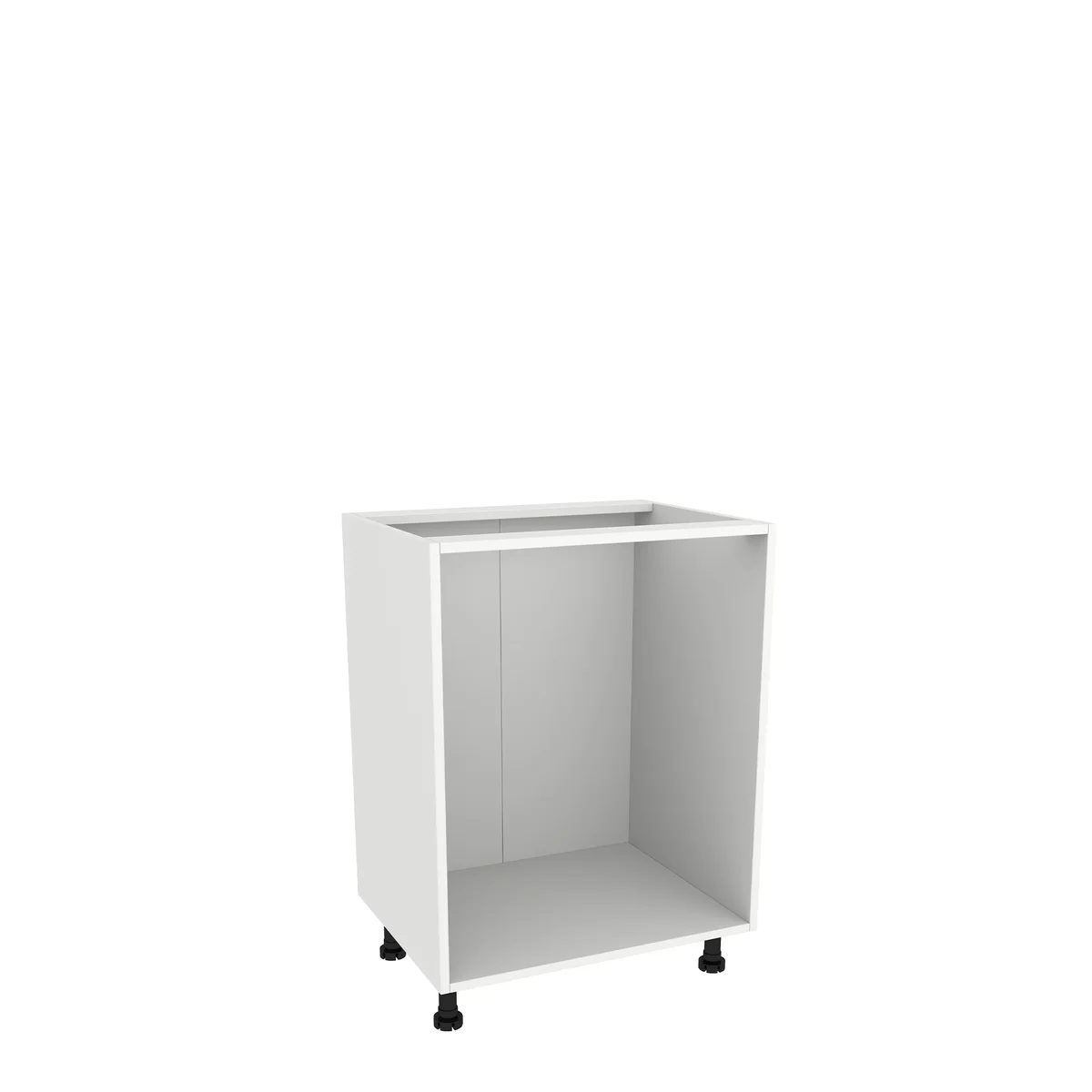 Szafka kuchenna BOSTON DSH-60-2W-1N biały / Tafla kaszmir | Mebelbos — zdjęcie 3