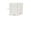 Szafka kuchenna BOSTON G2-80 biały / Ryfla PVC biały mat | Mebelbos — zdjęcie 2