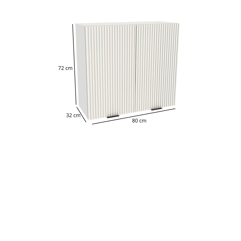 Szafka kuchenna BOSTON G2-80 biały / Ryfla PVC biały mat | Mebelbos — zdjęcie 2