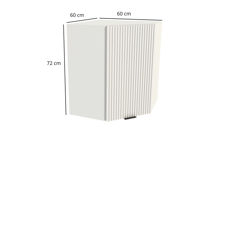 Szafka kuchenna BOSTON GNWU-60 biały / Ryfla PVC biały mat | Mebelbos — zdjęcie 2