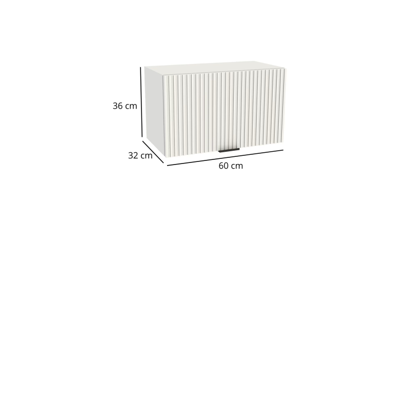 Szafka kuchenna BOSTON GO-60 biały / Ryfla PVC biały mat | Mebelbos — zdjęcie 2