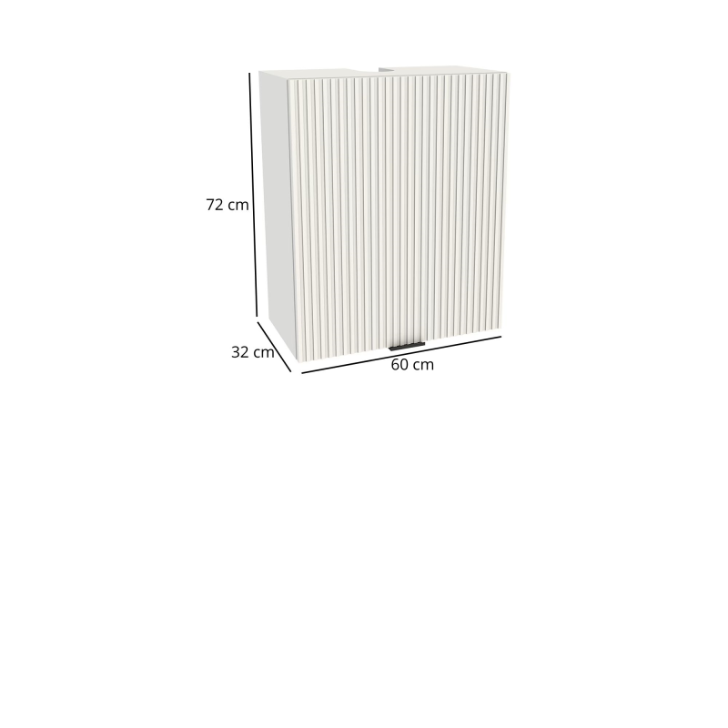 Szafka kuchenna BOSTON GOK-60 okap biały / Ryfla PVC biały mat | Mebelbos — zdjęcie 2
