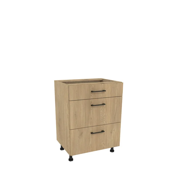 Szafka kuchenna BOSTON DSH-60-2W-1N dąb cremona/Tafla dąb cremona | Mebelbos