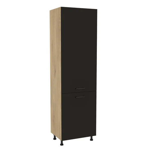 Szafka kuchenna BOSTON DL-60-197 dąb cremona / Tafla czarny | Mebelbos