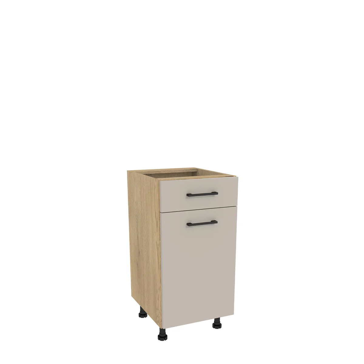 Szafka kuchenna BOSTON D1SH-40 dąb cremona / Tafla kaszmir | Mebelbos