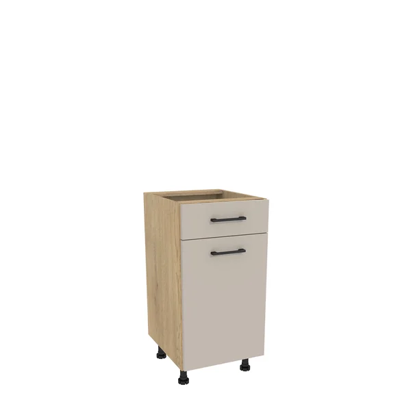 Szafka kuchenna BOSTON D1SH-40 dąb cremona / Tafla kaszmir | Mebelbos