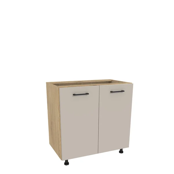 Szafka kuchenna BOSTON D2-80 dąb cremona / Tafla kaszmir | Mebelbos
