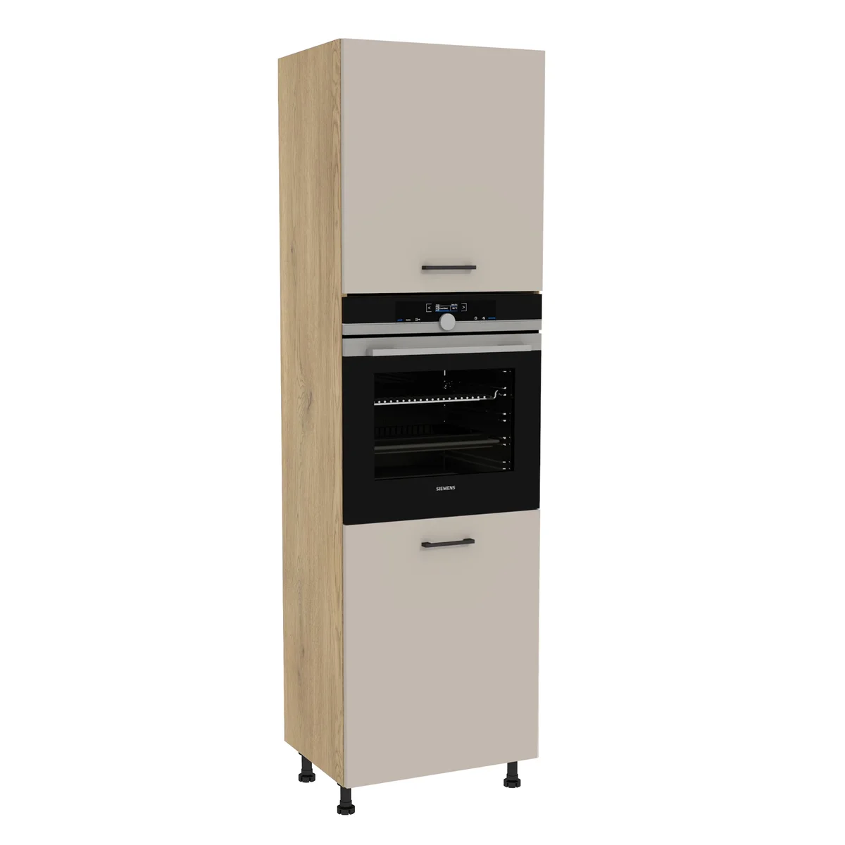 Szafka kuchenna BOSTON DP-60-197 dąb cremona / Tafla kaszmir | Mebelbos