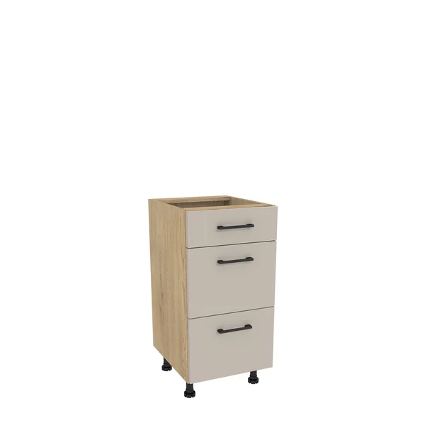 Szafka kuchenna BOSTON DSH-40-2W-1N dąb cremona / Tafla kaszmir | Mebelbos