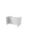 Korpus do wyspy BOSTON biały 123,6x94x82 | Mebelbos